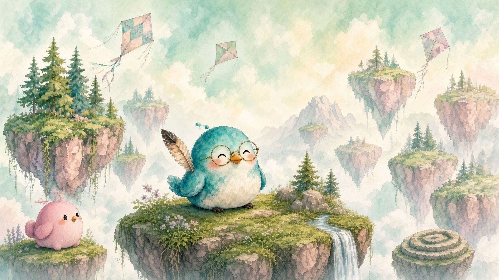 TaroPrep Digital SAT learning illustration with a tutor bird guiding a student